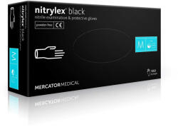 Mercator Medical NITRYLEX FEKETE (XL) púdermentes kesztyű, 100 db