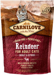 CarniLove Cat Adult Energy & Outdoor rénszarvashússal 400 g