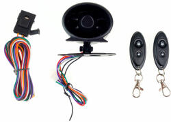 AMiO Sistem Alarma auto MINI cu doua telecomenzi - comenzi