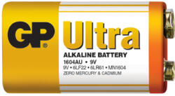 GP Batteries 6LR61 GP1604AU-S1 Ultra alkáli 9V elem fóliás
