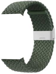 Curea textila Braided Fabric V8 compatibila cu Apple Watch 4/5/6/7/8/SE 38/40/41mm Verde (9145576237786)