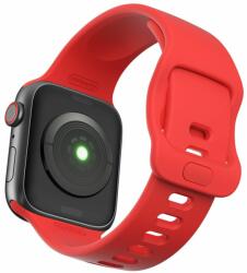 Tech-protect Curea silicon Tech-Protect Icon compatibila cu Apple Watch 4/5/6/7/8/SE 38/40/41mm Red (0795787712085)