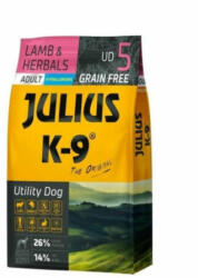 Julius-K9 Utility Adult bárány-gyógynövény hipoallergén kutyaeledel 10kg