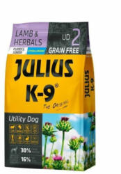 Julius-K9 Utility Junior bárány-gyógynövény hipoallergén kutyaeledel 10kg