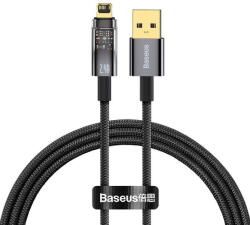 Baseus Explorer USB to Lightning Cable, 2.4A, 1m black (033074) - pcone