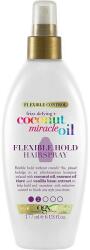 OGX Lac-spray pentru păr, fixare flexibilă - OGX Coconut Miracle Oil Flexible Hold Hairspray 177 ml