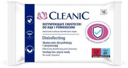 Cleanic Servețele dezinfectante, 15 buc - Cleanic Disinfecting Wipes 15 buc