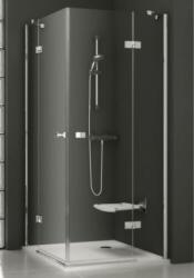 RAVAK SmartLine SMSRV4-80 Sarokbelépős négyrészes zuhanykabin króm kerettel, transparent edzett biztonságiüveg betéttel 1SV44A00Z1 (1SV44A00Z1)