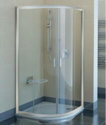 RAVAK Blix BLCP4-80 négyrészes negyedköríves zuhanykabin Króm kerettel, transparent edzett biztonsági üveg betéttel 3B240C00Z1 (3B240C00Z1)