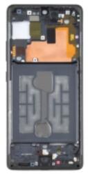 Samsung G770 Galaxy S10 Lite lcd keret (középső keret) fekete, gyári