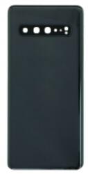 Samsung G977 Galaxy S10 5G akkufedél (hátlap) ragasztóval kamera lencsével, fekete (gyári)