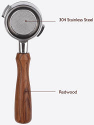 Simonelli 4152 58mm-es Nyitott szűrőtartó kar Redwood nyéllel