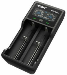  Xtar kétcsatornás 18650 20700 21700 VC2SL USB Lithium-Ion Li-Ion/Ni-MH/Ni-CD akkumulátor/cella töltő/adapter