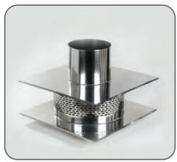 ProInvest Terminal tubare pentru cos zidit cu depresurizare (Variante produs: L x l x Φ = 430mm x 430mm x 180 ) (PIV-44586)