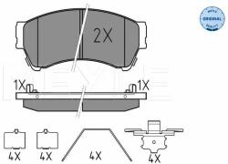 MEYLE set placute frana, frana disc MEYLE -ORIGINAL: True to OE. 025 245 8217/W (025 245 8217/W)