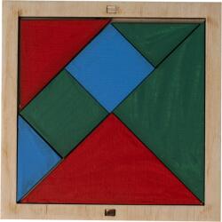 Doti Set tangram, 21 de piese din Lemn, Interactiv si Educativ