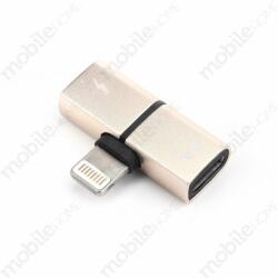 MH Protect iPhone Lightning - Lightning adapter rövid arany (bliszteres csomagolás)