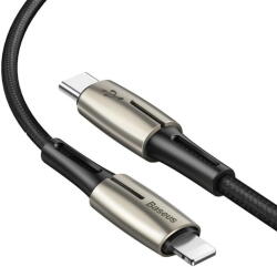 Baseus Cablu date Water Drop USB-C - Lightning 18W, 1.3m, Negru (CATLRD-01)