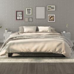 vidaXL Noptiere, 2 buc. , gri beton, lemn prelucrat (812069)