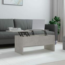 vidaXL Măsuță de cafea, gri beton, 102x50, 5x46, 5 cm, lemn prelucrat (809723) Masa de cafea