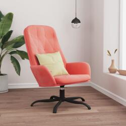 vidaXL Scaun de relaxare, roz, catifea (341209)