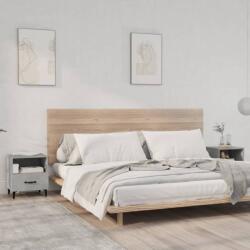 vidaXL Noptiere, 2 buc. , gri beton, lemn prelucrat (812033)