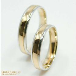 Barcsikékszer Fehér-rozé Arany Karikagyűrű 423/frf, 55-ös Méret (423/frf/55id75849)