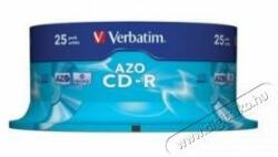 Verbatim CDV7052B25 CD-R Crystal cake box CD lemez 25db/csomag - digitalko