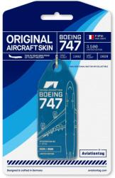 Aviationtag Corsair - Boeing 747 - F-GTUI Medium Blue