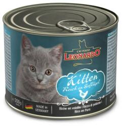  Conservă Leonardo Kitten, bogată în carne de pasăre 6 x 400 g