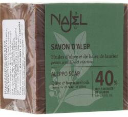 Najel Săpun de Aleppo cu ulei de dafin 40% - Najel Aleppo Premium Soap 40% Bay Laurel Oil 185 g