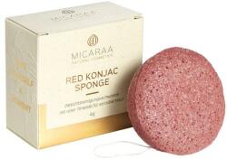 MICARAA Burete Konjac cu argilă roșie - Micaraa Red Konjak Sponge 4 g