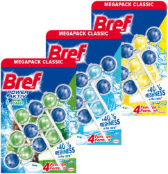 Bref Pachet promo 3 x Bref Odorizant WC, 3 x 50 g, Power Aktiv Pine Ocean Lemon