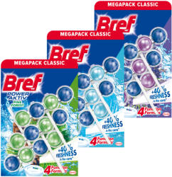 Bref Pachet promo 3 x Bref Odorizant WC, 3 x 50 g, Power Aktiv Pine Ocean Lavender