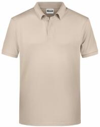 James & Nicholson Tricou polo pentru bărbați din bumbac organic 8010 - Stone | M (1-8010-1755531)