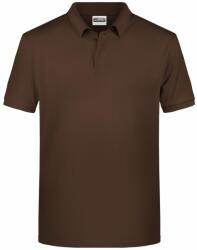 Daiber Tricou polo pentru bărbați din bumbac organic 8010 - Maro | L (8010-1755447)