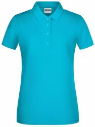 James & Nicholson Tricou polo pentru femei din bumbac organic 8009 - Turcoaz | XXL (1-8009-1755424)