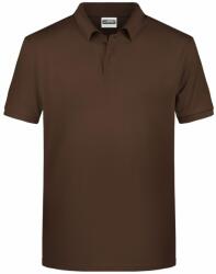 James & Nicholson (Daiber) Tricou polo pentru bărbați din bumbac organic 8010 - Maro | XL (1-8010-1755448)