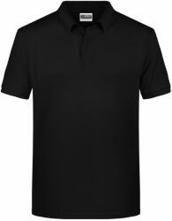 Daiber Tricou polo pentru bărbați din bumbac organic 8010 - Neagră | XL (8010-1755438)