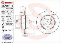 BREMBO Disc frana BREMBO PRIME LINE - UV Coated 08. A737.11 (08.A737.11)