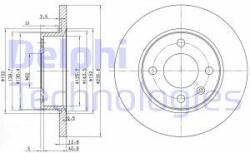 DELPHI Disc frana DELPHI BG2910 (BG2910) - automobilus