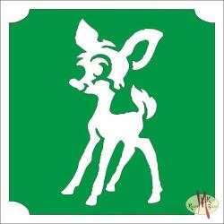  5x5 cm-es Csillámtetoválás sablon - Őzgida 105 - mkkreativ