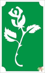  8x5 cm-es Csillámtetoválás sablon -Rózsa 6 - mkkreativ