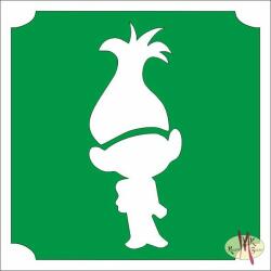  5x5 cm-es Csillámtetoválás sablon - Troll 51 - mkkreativ