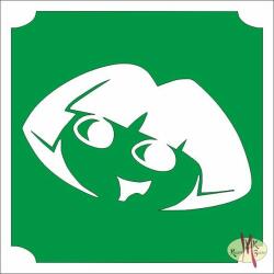 Body Deco 5x5 cm-es Csillámtetoválás sablon - Páva 261