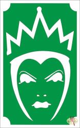  8x5 cm-es Csillámtetoválás sablon - Hófehérke mostoha 81 - mkkreativ