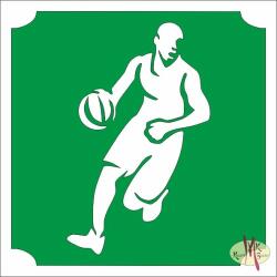 KiviArt 5x5 cm-es Csillámtetoválás sablon - Kosaras 301