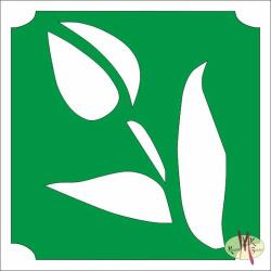  5x5 cm-es Csillámtetoválás sablon - Tulipán 083 - mkkreativ