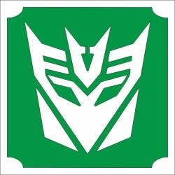 Body Deco Csillámtetoválás sablon 5x5 cm-es - Transformers autobot 9