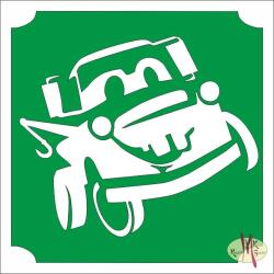  5x5 cm-es Csillám tetoválás sablon - Verdák, Matuka 299 - mkkreativ